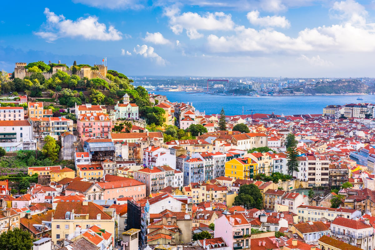 Lisbon, Portugal City Skyline